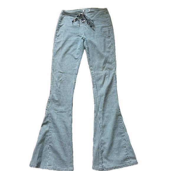 American Apparel Denim - Striped Flare Women's Jeans